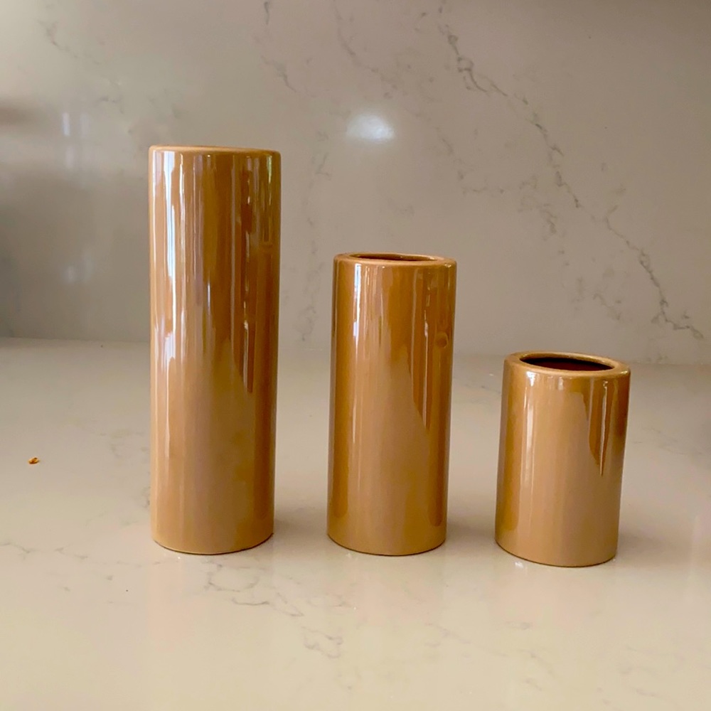 Set of three Ceramic vases